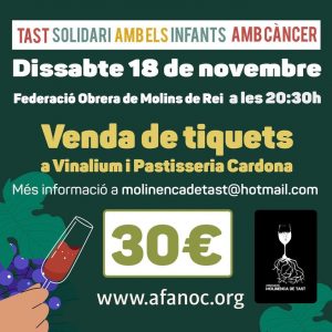 Tast Solidari Pro AFANOC (ajudem els nens amb càncer)